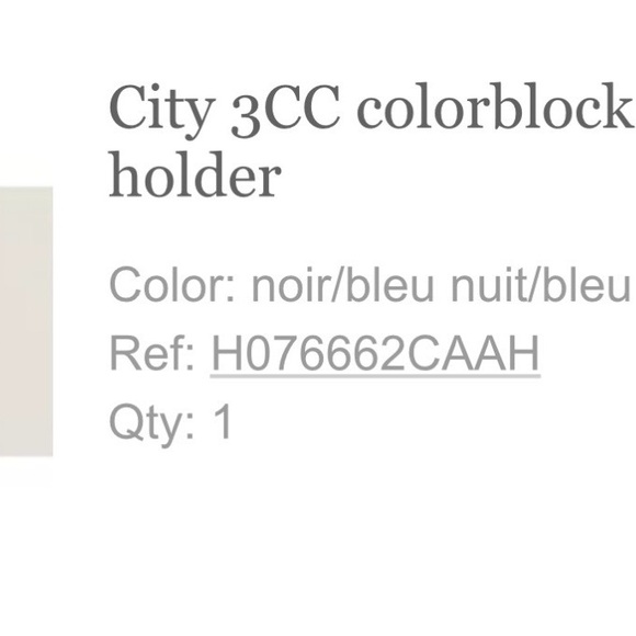 NWB Hermes City 3CC Color Block card holder Noir/Bleu suit/Bleu Zellige Rare! - Picture 5 of 12